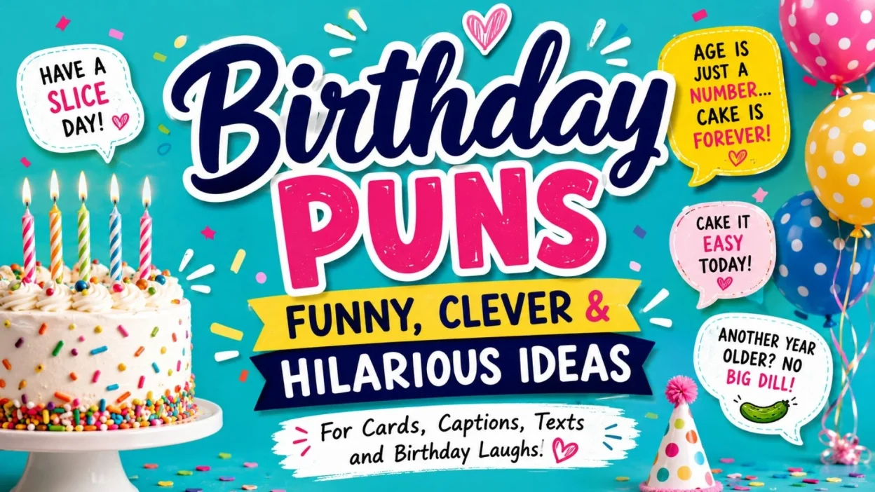 Birthday Puns: Funny, Clever & Hilarious Ideas