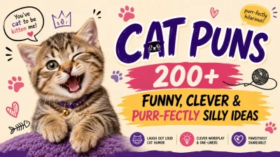 Cat Puns: 200+ Funny, Clever & Purr-fectly Silly Ideas