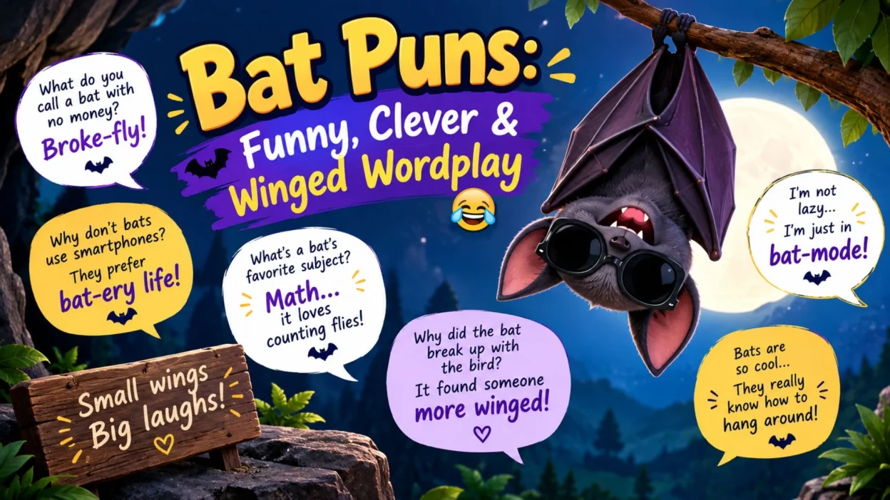 Bat Puns: Funny, Clever & Winged Wordplay 🦇😂