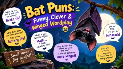 Bat Puns: Funny, Clever & Winged Wordplay 🦇😂