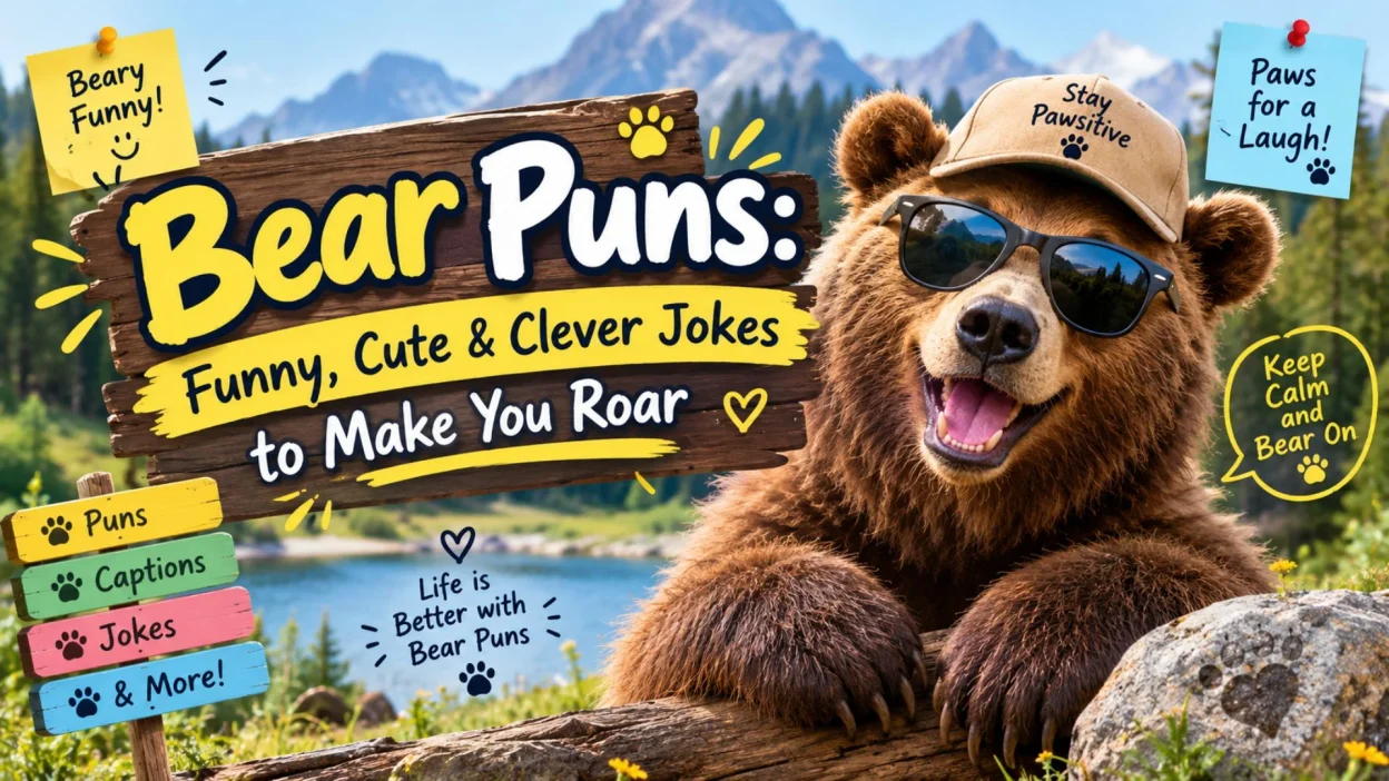 Bear Puns: Funny, Cute & Clever Jokes to Make You Roar 🐻