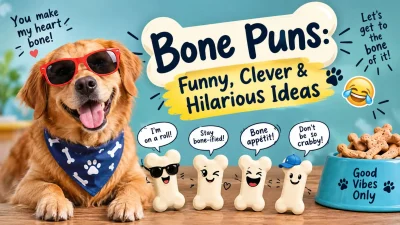 Bone puns with funny, clever, and hilarious ideas 🦴😂