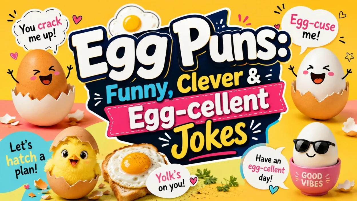 Egg Puns: Funny, Clever & Egg-cellent Jokes