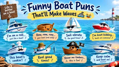 Funny Boat Puns and Clever Nautical Jokes 🚤😂