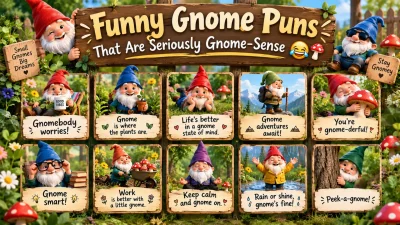 Funny Gnome Puns and Cute Garden Jokes 🍄😂