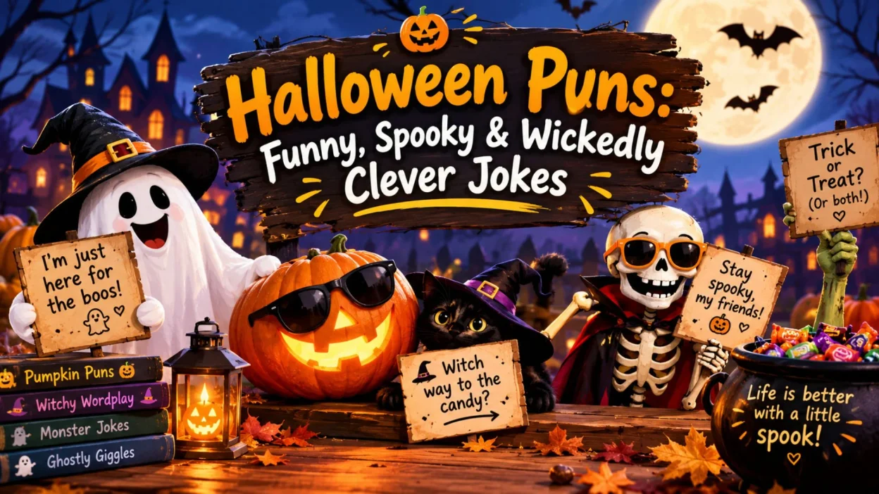 Halloween Puns: Funny, Spooky & Wickedly Clever Jokes 🎃😂