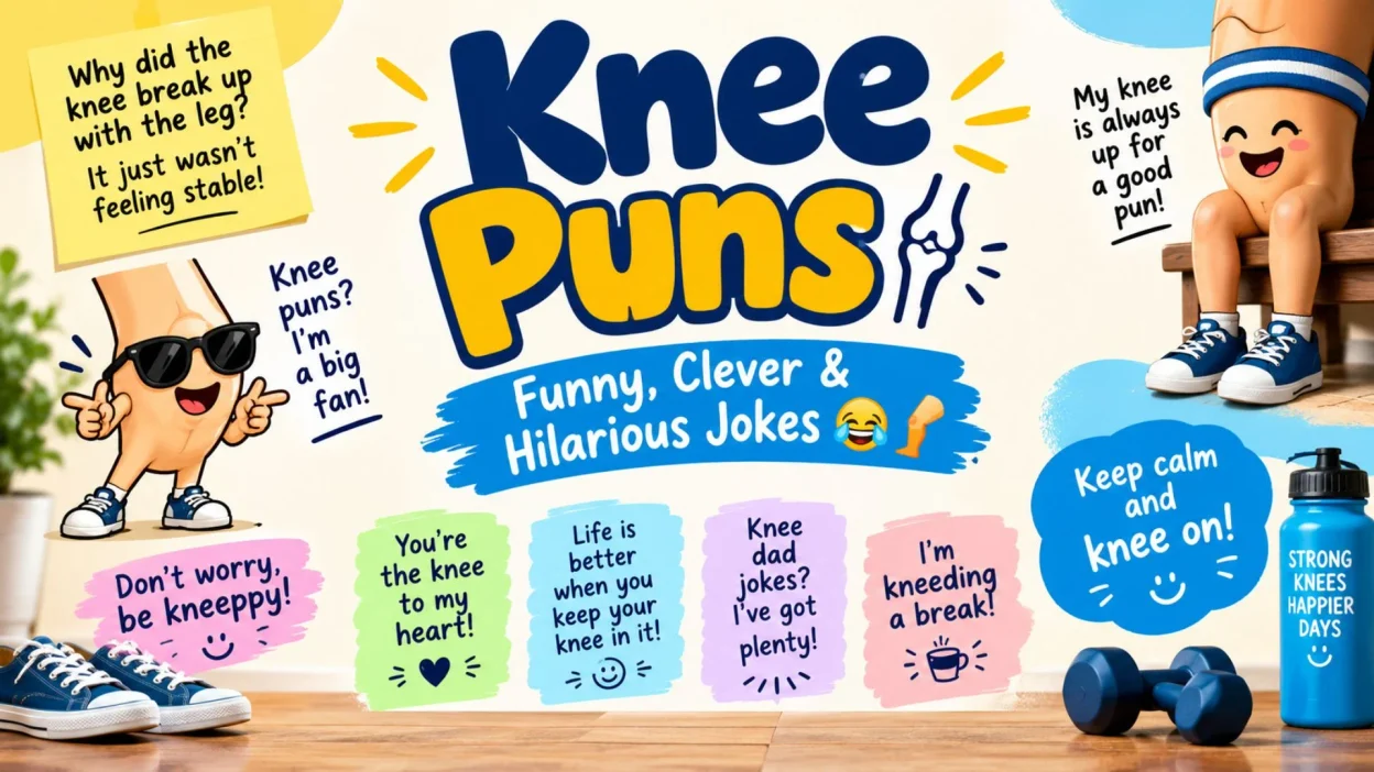 Knee Puns: Funny, Clever & Hilarious Jokes 😂🦵
