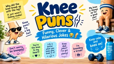 Knee Puns: Funny, Clever & Hilarious Jokes 😂🦵