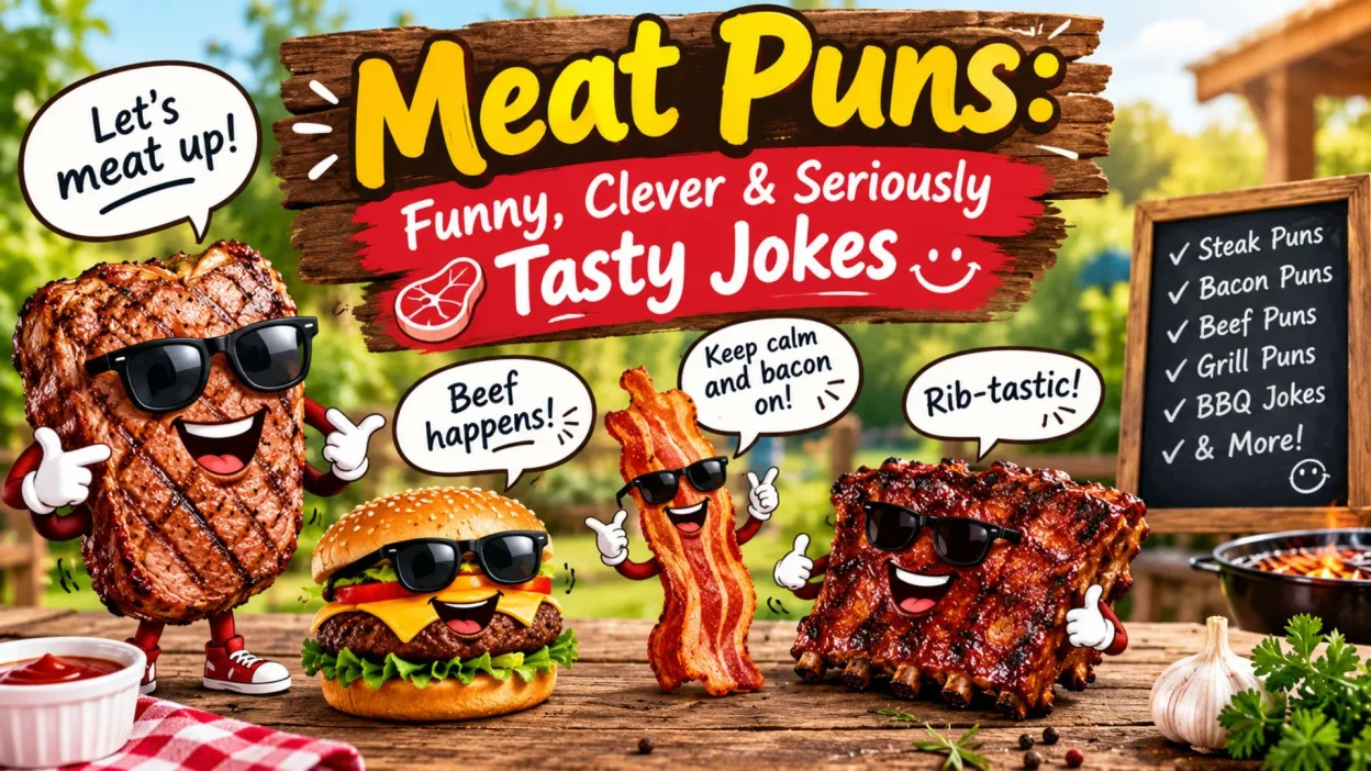 Meat Puns: Funny, Clever & Tasty Jokes 🥩😂