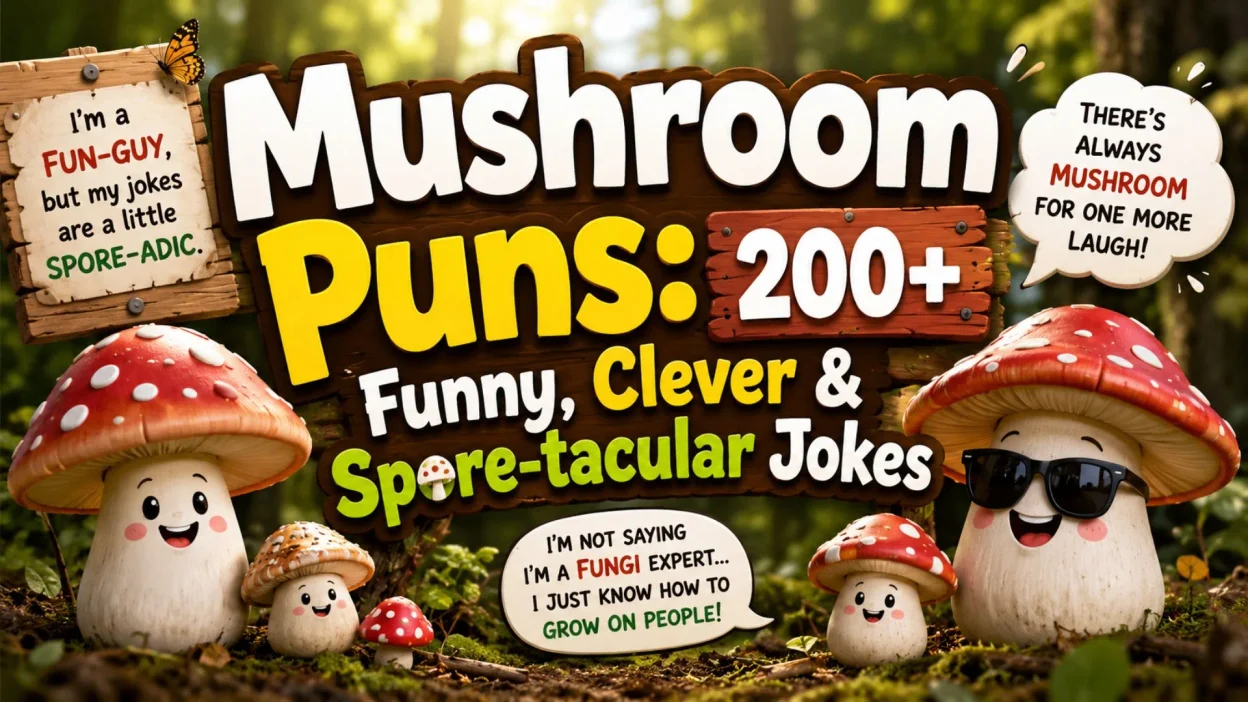Mushroom Puns: 200+ Funny, Clever & Spore-tacular Jokes
