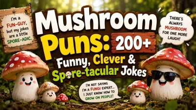 Mushroom Puns: 200+ Funny, Clever & Spore-tacular Jokes