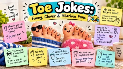 Toe Jokes: Funny, Clever & Hilarious Puns 🦶😂