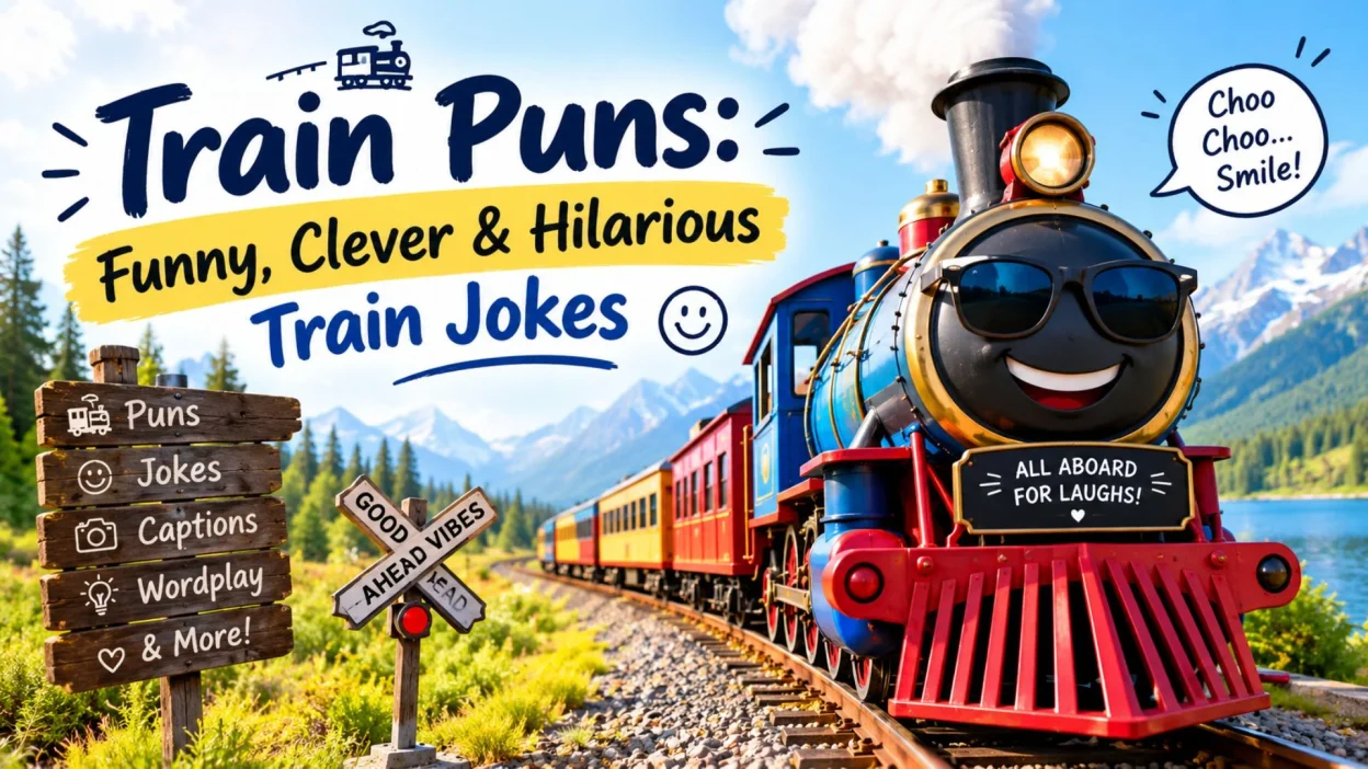 Train puns funny clever and hilarious train jokes