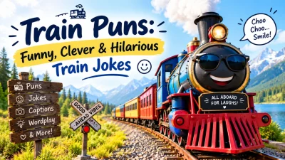 Train puns funny clever and hilarious train jokes