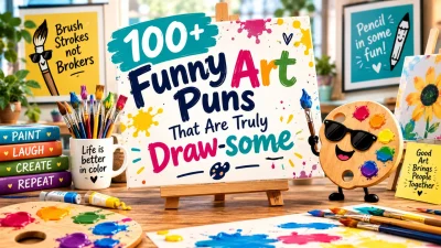 Funny Art Puns and Creative Art Jokes 🎨