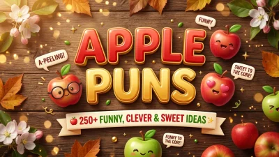Funny Apple Puns and Clever Fruit Jokes 🍎