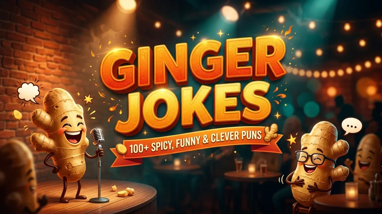 Funny Ginger Jokes and Spicy Ginger Puns