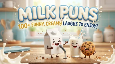Funny milk puns and hilarious dairy jokes 🥛