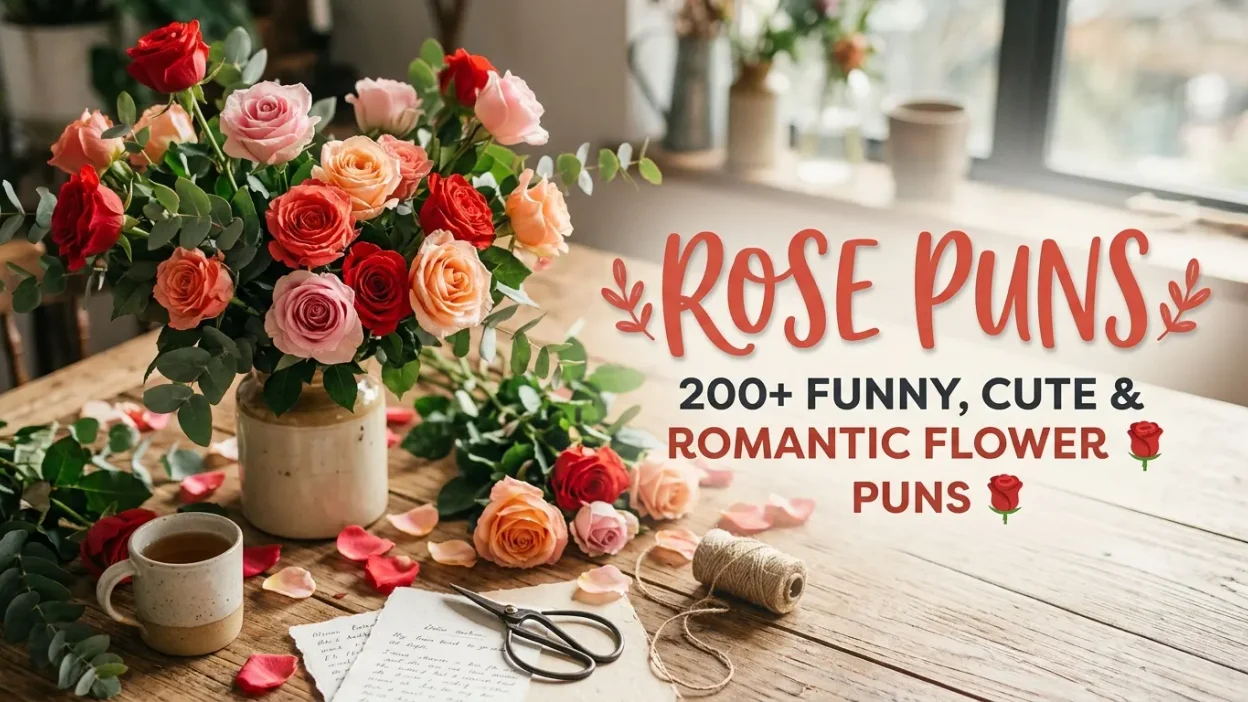 Funny Rose Puns and Cute Flower Wordplay