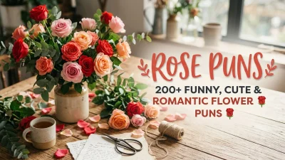 Funny Rose Puns and Cute Flower Wordplay
