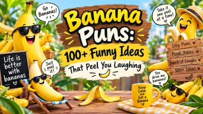 Banana puns with funny and clever banana jokes 🍌